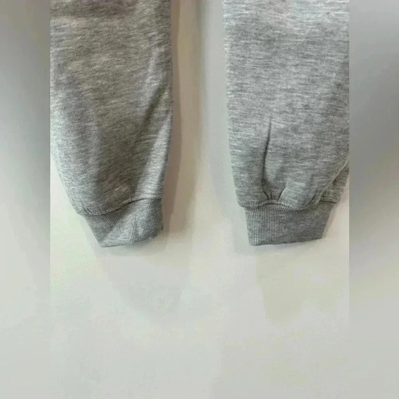 Bebe Sport Heather Grey Rhinestone Graphic Drawstring Sweatpants XL NWT - Picture 10 of 13